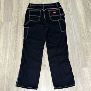 Dickies Black Carpenter Jeans Contrast Stitch Size 11/30 Workwear Y2K Skater‎